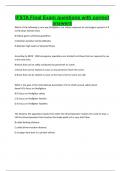 IFSTA Final Exam questions with correct answers