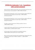 IFSTA fire instructor 1 ch&period; 1 questions with correct answers