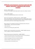 IFSTA fire and emergency services instructor 8th edition instructor 1 questions with correct answers