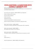 IFSTA CHAPTERS 1-2 QUESTIONS WITH CORRECT ANSWERS 2025