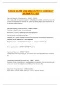 NR505 EXAM QUESTIONS WITH CORRECT ANSWERS 2025