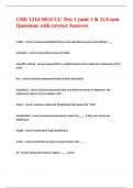 CHE 1214 MGCCC Test 1 &lpar;unit 1 & 2&rpar; Exam Questions with correct Answers&period;