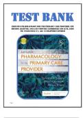 Test Bank for Edmund's Pharmacology for the Primary Care Provider 5th Edition &lpar;Elsever&comma; 2022&rpar; by Visovsky Zambroski and Lutz&comma; Isbn no&semi; 9780323661171&comma; all 73 Chapters Covered