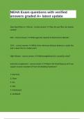 NEHA Exam questions with verified answers graded A&plus; latest update