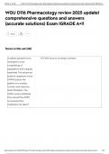 WGU D116 Pharmacology review 2025 update&vert; comprehensive questions and answers &lpar;accurate solutions&rpar; Exam &vert;GRADE A&plus;&excl;&excl;