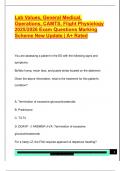 Lab Values&comma; General Medical&comma;  Operations&comma; CAMTS&comma; Flight Physiology  2025&sol;2026 Exam Questions Marking  Scheme New Update &vert; A&plus; Rated 