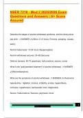NSER 7210 EXAM PACKAGE DEAL QUESTIONS AND VERIFIED DETAILED ANSWERS &vert; 100&percnt; GUARANTEED PASS &vert; ALREADY GRADED A&plus;