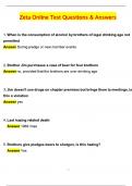 Zeta Online Test &lpar;Latest 2025 &sol; 2026 Update&rpar; Questions and Verified Answers &vert; 100&percnt; Correct &vert; Grade A&plus; 