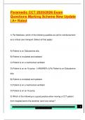 Paramedic CCT 2025&sol;2026 Exam  Questions Marking Scheme New Update  &vert; A&plus; Rated