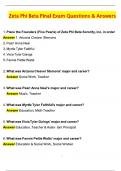 Zeta Phi Beta Final Exam &lpar;Latest 2025 &sol; 2026 Update&rpar; Questions and Verified Answers &vert; 100&percnt; Correct &vert; Grade A&plus;
