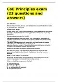 CoE Principles exam &lpar;23 questions and answers&rpar;