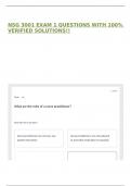 NSG 3001 EXAM 1 QUESTIONS WITH 100&percnt; VERIFIED SOLUTIONS&excl;&excl;