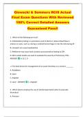 Glowacki & Sommers RCIS Actual  Final Exam Questions With Reviewed  100&percnt; Correct Detailed Answers   Guaranteed Pass&excl;&excl; 