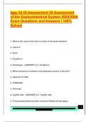 Iggy 52 GI Assessment 52 Assessment  of the Gastrointestinal System 2025&sol;2026  Exam Questions and Answers &vert; 100&percnt;  Solved 
