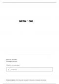 NFDN 1001 FINAL QUESTIONS AND VERIFIED ANSWERS