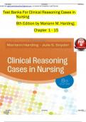 Test Banks For Clinical Reasoning Cases in Nursing 8th Edition by Mariann M&period; Harding&semi; Chapter 1 - 15&sol;&sol;&sol;&sol;&sol;&sol;  Perfusion Clinical Reasoning Cases in Nursing 8th Edition Harding Snyder Test Bank MULTIPLE CHOICE