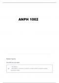 ANPH 1002 URINE QUESTIONS AND VERIFIED ANSWERS