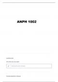 ANPH 1002 UNIT 3&period;1 QUESTIONS AND VERIFIED ANSWERS
