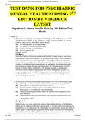 TEST BANK FOR PSYCHIATRIC MENTAL HEALTH NURSING 7TH EDITION BY VIDEBECK&sol;&sol;&sol; TEST BANK FOR PSYCHIATRIC MENTAL HEALTH NURSING 7TH EDITION BY VIDEBECK&sol;&sol;&sol;&sol;&sol; TEST BANK FOR PSYCHIATRIC MENTAL HEALTH NURSING 7TH EDITION BY VIDEBECK LATEST