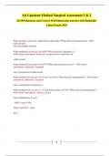 Ati Capstone Medical Surgical Assessment 1 & 2  All 150 Questions and Correct Well Elaborated Answers with Rationales Latest Exams 2025