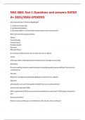 NSG 3001 Test 1 Questions and answers RATED A&plus; 2025&sol;2026 UPDATED