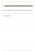 AQA 8462 1H Latest 2025 Update Review Answers&period;
