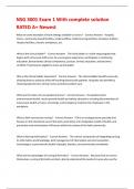 NSG 3001 Exam 1 With complete solution RATED A&plus; Newest 