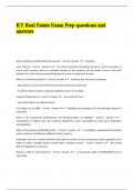 KY Real Estate Exam Prep questions and answers&period;