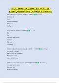 WGU D094 OA UPDATED ACTUAL     Exam Questions and CORRECT Answers 