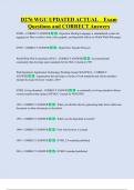 D276 WGU UPDATED ACTUAL    Exam  Questions and CORRECT Answers 