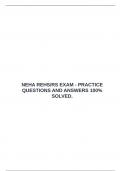 NEHA REHS&sol;RS EXAM - PRACTICE QUESTIONS AND ANSWERS 100&percnt; SOLVED&period; &emsp;