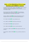 WGU - C715 UPDATED ACTUAL  Exam  Questions and CORRECT Answers 