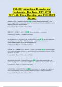 C484  Bundled Exam Questions WITH  CORRECT Answers