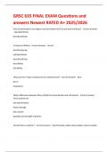 GRSC 635 FINAL EXAM Questions and answers Newest RATED A&plus; 2025&sol;2026 