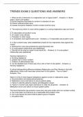 TRENDS EXAM 2 QUESTIONS AND ANSWERS