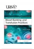 Test Bank for Basic and Applied Concepts of Blood Banking and Transfusion Practices 5th Edition