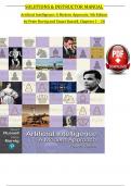 SOLUTIONS & INSTRUCTOR MANUAL Artificial Intelligence&colon; A Modern Approach&comma; 4th Edition by Peter Norvig and Stuart Russell&comma; Chapters 1 &ndash; 28 &emsp;
