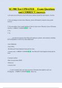SC-900 Test UPDATED     Exam Questions  and CORRECT Answers 