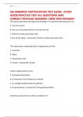 ISA ARBORIST CERTIFICATION TEST EXAM &comma; STUDY GUIDE&comma;PRACTICE TEST ALL QUESTIONS AND CORRECT DETAILED ANSWERS &vert; NEW AND REVISED&excl;&excl;