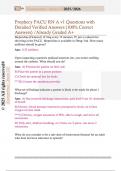 Prophecy PACU RN A v1 Questions with  Detailed Verified Answers &lpar;100&percnt; Correct  Answers&rpar; &sol;Already Graded A&plus;