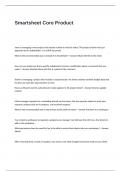 Smartsheet Core Product Exam Questions with 100&percnt; Correct Answers