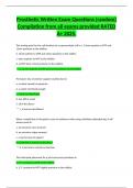 Prosthetic Written Exam Questions &lpar;random&rpar; Compilation from all exams provided RATED A&plus; 2025