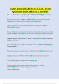 Tapas Test UPDATED  ACTUAL  Exam  Questions and CORRECT Answers 
