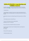 LEED AP UPDATED   Exam Questions and  CORRECT Answers 