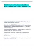 BYU Marketing 201 All Terms Final Exam with Questions and Correct Answers 2025&period;