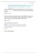NHI  Questions and Correct Answers&sol; Latest Update &sol; Already Graded