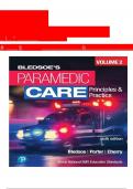 Test Bank Paramedic Care Principles Practice