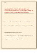 CLEET CERTIFICATION PHASE 1 NEWEST 2025  ACTUAL EXAM QUESTIONS AND CORRECT DETAILED  ANSWERS &lpar;VERIFIED ANSWERS&rpar; &vert;A&plus; GRADED