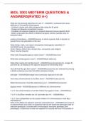 BIOL 3001 MIDTERM QUESTIONS & ANSWERS&lpar;RATED A&plus;&rpar;