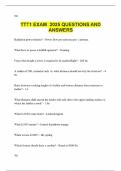 TTT1 EXAM  2025 QUESTIONS AND ANSWERS